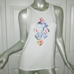CALIA Carrie Underwood White Graphic Tee Large